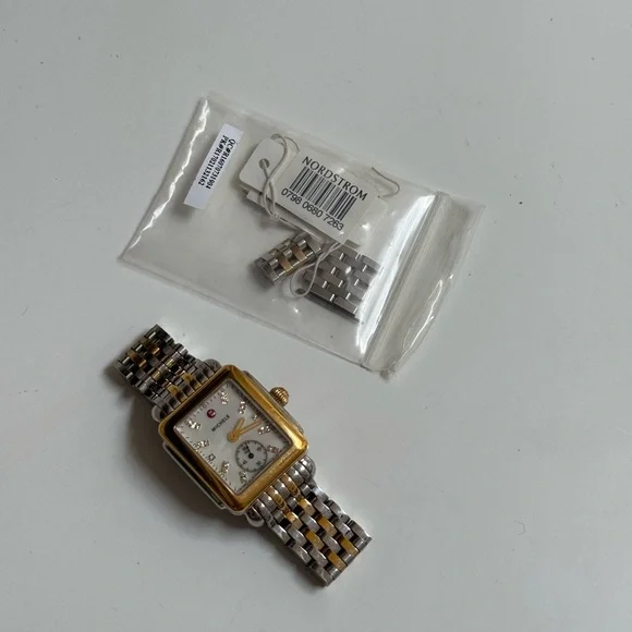 Michele Deco Mid Two-Tone Gold and Silver Women's Watch 29mm